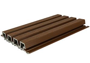 NewTechWood HKC co-extrusie Castellation PRO35 gevelbekleding, 3,3 x 21,5 x 390 cm, Ipé.   1059171