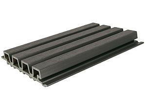 NewTechWood HKC co-extrusie Castellation PRO35 gevelbekleding, 3,3 x 21,5 x 290 cm, Ebony zwart.   1064409