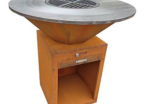 BBQ  Ø85x100cm Cortenstaal  BBQ-02