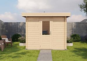 Lugarde Modern tuinhuis 28mm Rotterdam 388x388cm