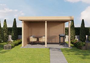 Lugarde veranda Vorden 388x300cm 28mm  platdak