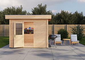 Lugarde Modern tuinhuis 28mm Amsterdam 300x250cm 