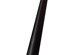 Aanslaglat  2000mm [2mm] Zwart gepoedercoat  PO-47