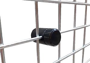 Afstandhouder voor gaaspanelen  30mm (rond) Kunststof Zwart AFST-10