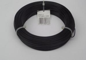 Binddraad  100m [1,2/1,8mm] Geplastificeerd Zwart DRSP-13