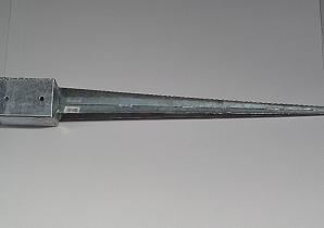 Paalhouder met pen  101x101x900mm [2mm] Vuurverzinkt  PA-016