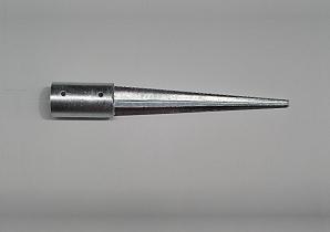 Paalhouder met pen, rond  81x600mm [2mm] Vuurverzinkt  PA-051