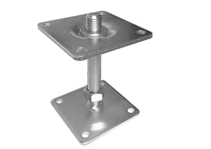 Plaatanker  Plaatanker 160mm (verstelbare moer) Wit verzinkt  VA-05