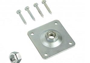 Set voor betonpoer  100x100mm (verstelbare moer M20) [5mm] Galvanisch verzinkt  BET-18