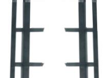 Shutter systeem  166cm [Beugelafstand 11,5cm] Zwart gepoedercoat  SHU-07