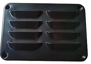 Ventilatierooster  130x90mm [1mm] Zwart aluminium  VENT-03