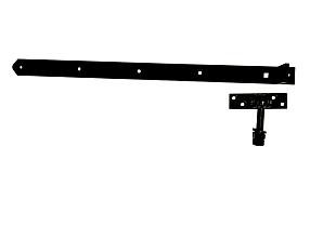 Verstelbaar poortbeslag   670mm [5mm] Zwart gepoedercoat  LUX-27