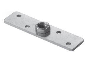 Verstelbare steunplaat  120x30mm (M8) [4mm] Galvanisch verzinkt  SP-06