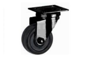 Zwenkwielen  Ø50mm [zonder rem] Geen coating Zwart SC-06