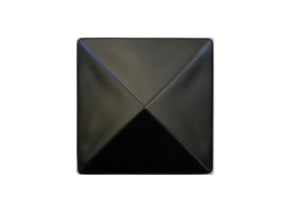 Afdekkap vuurverzinkt piramide zwart