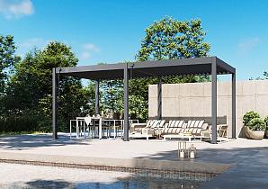 Tuindeco Advance line vrijstaande aluminium overkapping 300 x 600 x 255 cm antraciet        P214960