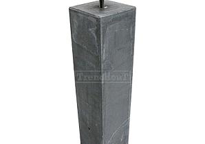 Betonpoer antraciet glad TH-01 120x120x580mm incl. RVS stelanker      52.0087