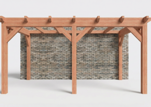 Constructiepakket aanbouwveranda | 5310x3260x2500mm | fijnbezaagd Douglas     CP-10.2004