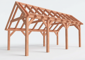trendhout constructiepakket kapschuur