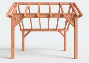 Constructiepakket kapschuur | 4105x3460x3445mm | fijnbezaagd Douglas    CP-20.1001