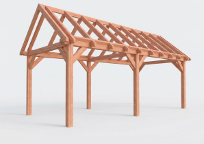 trendhout constructiepakket zadeldak