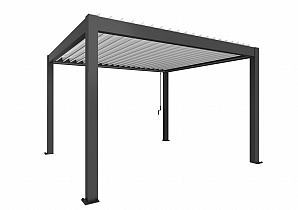 PERGOLA 4 x 3,5 donkergrijs / wit  B445430