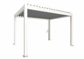 PERGOLA 4 x 3 wit / zilver-met  B419420