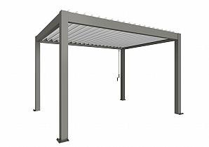 PERGOLA 4 x 3 kwartsgrijs / wit  B485420