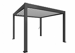 PERGOLA 3,5 x 3,5 donkergrijs / wit  B445330