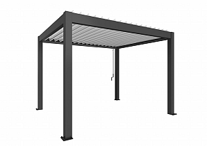 PERGOLA 3,5 x 3 donkergrijs / wit  B445320
