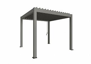 PERGOLA 3 x 3 kwartsgrijs-metallic  B480220