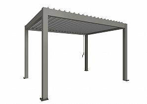 PERGOLA 4 x 3 kwartsgrijs / zilver-met  B489420