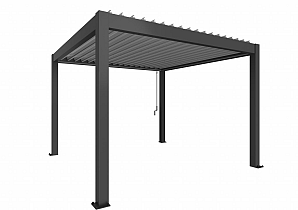 PERGOLA 3,5 x 3,5 donkergrijs / zilver-met  B449330