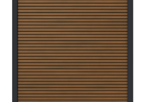 NewTechWood co-extrusie composiet scherm Triple, 180 x 180 cm, Teak/zwart.   1073995