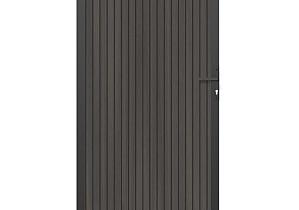 NewTechWood co-extrusie composiet deur in aluminium frame, verticaal triple, 100 x 195 cm, Silver Gray.   1064268