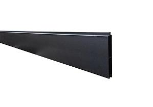 NewTechWood aluminium onderplank t.b.v. verticale tuinschermen, 2 x 15 x 180 cm, Zwart RAL9005   1073993