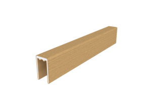NewTechWood aluminium co-extrusie frameset t.b.v scherm i.c.m betonpalen, Red Cedar   1064272