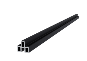 NewTechWood aluminium frameset t.b.v. triple schermplanken, zwart.   1064416