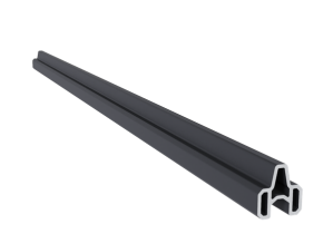 NewTechWood aluminium frameset t.b.v. reguliere schermplanken, zwart.   1064415