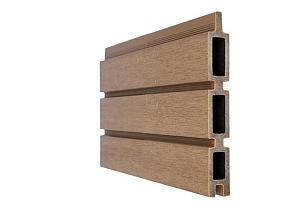 NewTechWood co-extrusie composiet Triple Rhombus schermplank, 2,1 x 16 x 180 cm, Teak.   1060245