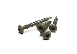 RVS schroef met gekleurde top voor NTW Castellation PRO, set a 50 stuks incl. bit, Antique.   1063914