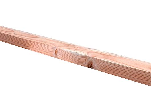 Douglas geschaafde afdekkap met sponning (6,1 x 1 cm) 4,2 x 8,5 x 180 cm, onbehandeld.   W06830