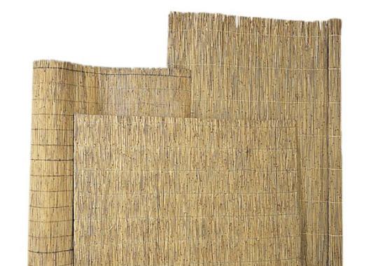 Rietplaat 2 cm dik met staaldraad gevlochten, 200 x 200 cm.   W17034