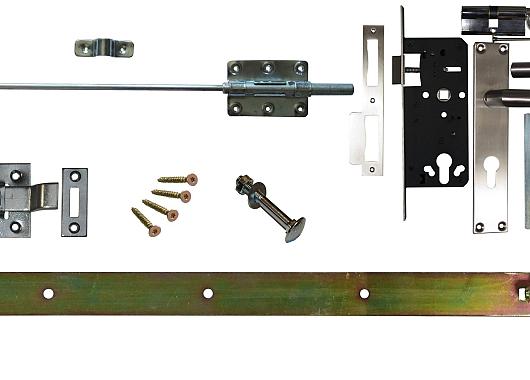 Opgeklampte deur dubbel XL 2400x2100mm + kozijn 2540x2170mm  (zonder hang- en sluitwerk)    54.0030