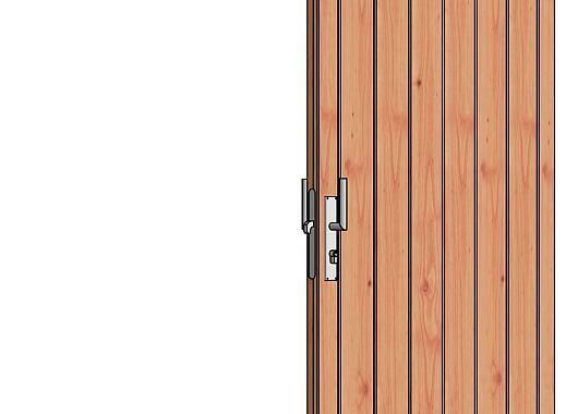 Schuifdeur enkel onbehandeld 980x1950mm naar rechts open (zonder hang- en sluitwerk)    54.0115