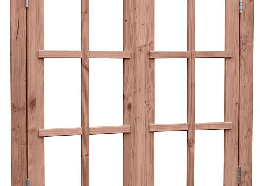 Douglas dubbel uitzetraam Prestige met dubbelglas, 112 x 120,5 cm, onbehandeld.     1019053