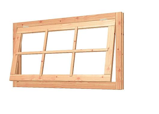 Uitzetraam Douglas onbeh, met kozijn,raam:1296x674mm+kozijn:1430x808mm    54.0112