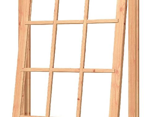 Uitzetraam DOUGLAS onbeh, met kozijn, raam:951x1296mm+kozijn:1085x1430mm    54.0080