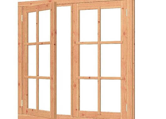 Vleugelraam dubbel DOUGLAS onbeh, met kozijn met middenstijl, raam:674x1296mm+kozijn:1515x1430mm    54.0078