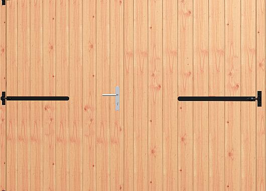 Opgeklampte deur dubbel XL 2400x2100mm + kozijn 2540x2170mm  (zonder hang- en sluitwerk)    54.0030